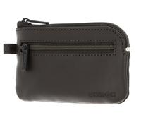 Oxmox Leder Schlüsselmäppchen Leather Keyholder Pure 2.0 Embossed Brown dunkelbraun
