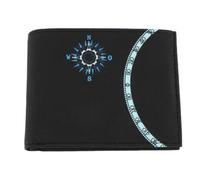Oxmox Geldbörse New Cryptan Pocketbörse Windrose Print Cyan Black