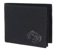 oxmox New Cryptan RFID Protect Querscheinbörse Crab Print Grey Black