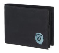 oxmox New Cryptan RFID Protect Querscheinbörse Freedom Lion Print Cyan Black
