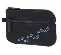 Oxmox Schlüsselmäppchen New Cryptan Keyholder Footsteps Print Cyan Black schwarz