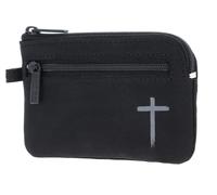 Oxmox Schlüsselmäppchen New Cryptan Keyholder Freedom Cross Print Grey Black schwarz