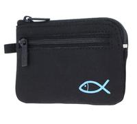 Oxmox Schlüsselmäppchen New Cryptan Keyholder Freedom Fish Print Cyan Black schwarz
