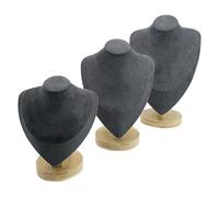 Oxtxuzdm 3er Pack Elegantes Schmuck Präsentationsregal Halskettenständer Halskettenständer Perfekt Für Den Einzelhandel Und Die Verwendung Designstudio Schmuckschrank Zubehör