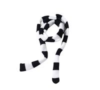 Oxtxuzdm Lady Goth Cooler Schal Y2k Mädchen Streifen Lange Strickschals Mode Tuch Unisex Street Casual Halstuch, Dickes Schwarz und Weiß, One size