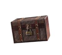 Oxtxuzdm Tragbare Schmuckkoffer Ohrringe Display Box Vintage Ringe Storage Halsketten Organisatoren Fall Holz Textur Vintage Gewebt