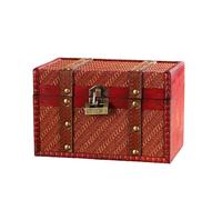 Oxtxuzdm Tragbare Schmuckkoffer Ohrringe Display Box Vintage Ringe Storage Halsketten Organisatoren Fall Holz Textur Vintage Gewebt