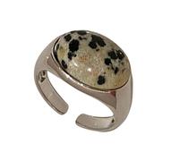 Oxtxuzdm Vintage Verstellbare Natursteinringe Mit Einzigartigen Gelben Mustern Schmuckzubehör Für Modische Frauen. Personalisieren Sie Accessoires