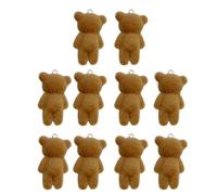 Oxxggkao 10 Stück Bär Harz Anhänger für Schlüsselanhänger, modische Einkaufstasche, Verzierung, bunt, personalisierte Schlüsselanhänger, Dekoration, warmes, fröhliches Geschenk