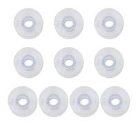 Oxxggkao 10 Stück Wiederverwendbare, durchsichtige Kunststoffspulen, Leere Spulen, Fadenwickler, Nähmaschinen Garnspule zum Nähen, Schneidern, Wiederverwendbare Spule