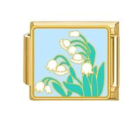 Oxxggkao Blumen Motiv, Perlen, Charm Link, modisches Zubehör, modulares Zubehör für die Herstellung von Armbändern, einzigartiges, geeignet für Schmuck, Armbänder, Halsketten, modular