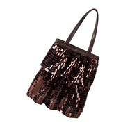 Oxxggkao Große Kapazität, glitzernde Pailletten Tragetasche, trendige Umhängetaschen, Handtasche mit Magnetverschluss zum Einkaufen, Strand, Pailletten Tragetasche für Damen