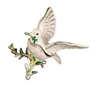 Oxxggkao Kompakter Metall Schmuckhalter mit elegantem Metall Schmuckhalter Avian Design für die Organisation zu Hause, europäischer Mode Schmuckkoffer