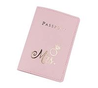 Oxxggkao Passhalter Cover Wallet PU Leather Kartuelle Fahrkarten Beine Braut Hochzeitsgeschenkkarten Organizer Passschutzschutzschutz