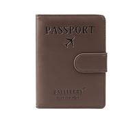 Oxxggkao Simple Plane PU Reisepasshülle, stilvolles Kreditkartenetui für Abenteurer, Paare, Hochzeitsgeschenk, Reisepasshülle, coffee, Mass Beauty