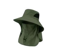 Oxxggkao Sonnenhut mit breiter Krempe, Outdoor Kletternetz, Fischermütze, Angeln, lässig, Unisex, Camping, Jagd, Eimerhüte, Schutz, atmungsaktiv, Kopfbedeckung
