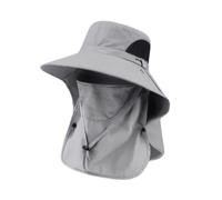 Oxxggkao Sonnenhut mit breiter Krempe, Outdoor Kletternetz, Fischermütze, Angeln, lässig, Unisex, Camping, Jagd, Eimerhüte, Schutz, atmungsaktiv, Kopfbedeckung