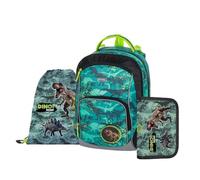 OXY GO Schulrucksack Set 3tlg für 1.-3. Klasse: Ergonomischer Rucksack, Federmappe & Turnbeutel | Mit Reflexelementen für Sicherheit | Ideal für Kinder ab 125 cm