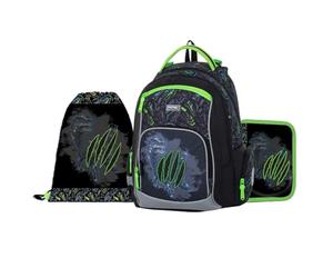 OXY GO Schulrucksack Set 3tlg für 1.-3. Klasse: Ergonomischer Rucksack, Federmappe & Turnbeutel | Mit Reflexelementen für Sicherheit | Ideal für Kinder ab 125 cm