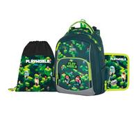OXYBAG OXY GO Schulrucksack Set 3tlg für 1.-3. Klasse: Ergonomischer Rucksack, Federmappe & Turnbeutel | Mit Reflexelementen für Sicherheit | Ideal für Kinder ab 125 cm