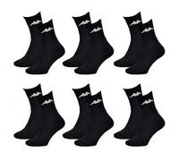 Ozabi - Herren-Socken KAPPA Modell Tennis - verschiedene Modelle nach Verfügbarkeit - Mehrfarbig Gr. 39/42, 6 Paar schwarze Tennisschläger
