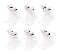 Ozabi - Herren-Socken KAPPA Modell Tennis - verschiedene Modelle nach Verfügbarkeit - Mehrfarbig Gr. 43/46, 6 Paar weiße Tennisschläger