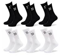 OZABI Roxy Damen-Socken Crew - Pack 6 Paar Sport und Lifestyle, 0134X6 CUSHIONED, 36-41