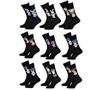 Ozabi Socken für Männer Lizenz PACK RAVING RABBIDS (as3, numeric, numeric_39, numeric_42, regular, regular, 9er-Pack Socken SURPRISE)