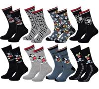 OZABI Socken Geschenkpaket Herren Mickey, Packung mit 8 Paar MICK24, 43-46