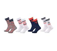 Ozabi Socken Pack Männer JAWS: Der weiße Hai (as3, numeric, numeric_43, numeric_46, regular, regular, Packung mit 4 Paar 1987)