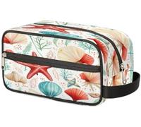Ozean, Muschel, Seestern, Koralle, Make-up-Organizer, Kulturbeutel, Großer Kulturbeutel, Kosmetiktasche Für Damen, Herren, Mädchen, Jungen