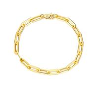 OZEO Armband Damen Silber,S925 Sterling Silber Vergoldet Armband Einfache Kreuz Büroklammer Gliederkette Armbänder Verstellbare Armreifen Freundschaftsarmband Schmuck Für Damen Männer Geschenk, 22Cm