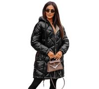 OZONEE Damen Winterjacke Jacke Winter Farbvarianten Übergangsjacke Warm Bomberjacke Steppjacke Wintermantel Daunenjacke Leichte Outdoor Puffer Jacket Übergangs 777/3409K/392 SCHWARZ L