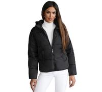 OZONEE Damen Winterjacke Jacke Winter Farbvarianten Übergangsjacke Warm Bomberjacke Steppjacke Wintermantel Daunenjacke Leichte Outdoor Puffer Jacket Übergangs 777/4549K/392 SCHWARZ XL