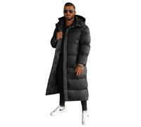 OZONEE Herren Winterjacke Jacke Parka Farbvarianten Warm Winterparka Funktionsparka Wintermantel Lange Kunstfell Gefüttert Outdoor Puffer Jacket Gepolstert 777/3401K SCHWARZ M