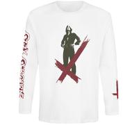 Ozzy Osbourne Crosses Langarmshirt weiß in XL