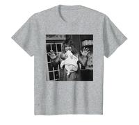 Ozzy Osbourne Der Prinz der Finsternis und Baby Jack Black Sabbath T-Shirt, Kinder, Grau Meliert, 92