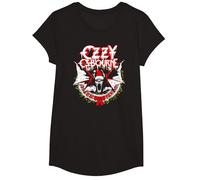 Ozzy Osbourne Holiday Bat T-Shirt, Mädchen, Schwarz, M