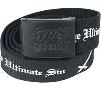 Ozzy Osbourne Logo Gürtel schwarz