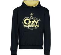 Ozzy Osbourne Logo Kapuzenpullover schwarz gelb in L
