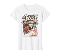 Ozzy Osbourne - The Ultimate Sin Tour T-Shirt, Damen, Weiß, M
