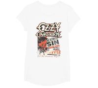 Ozzy Osbourne - The Ultimate Sin Tour T-Shirt, Mädchen, Weiß, L