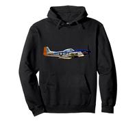 P-51 Mustang WWII Kampfflugzeug US Militär Luftfahrt Geschichte Pullover Hoodie
