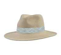 P.A.C. - Ecuador Panama Straw Hat - Hut, Gr. 58 cm-62 cm L/XL, beige (LightBeige/BohoBlue)