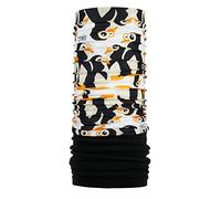 P.A.C. Kids Fleece Pinguin Multifunktionstuch - Schlauchtuch, Halstuch, Schal, Kopftuch, Unisex, 8 Anwendungsmöglichkeiten