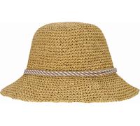 P.A.C. Lilen Bucket Straw Hat light beige mocca cord - Größe S/M