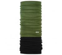 P.A.C. Multifunktionstuch Merino Fleece - Farbe olive-schwarz.