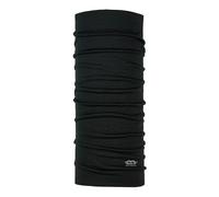 P.A.C. Merino Wool Total Black Multifunktionstuch - Merinowoll Schlauchtuch, Halstuch, Schal, Kopftuch