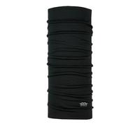 P.A.C. Merino Wool Total Black Multifunktionstuch - Merinowoll Schlauchtuch, Halstuch, Schal, Kopftuch