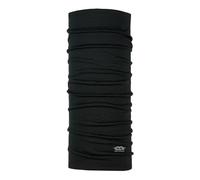 P.A.C. Merino Wool Total Black Multifunktionstuch - Merinowoll Schlauchtuch, Halstuch, Schal, Kopftuch
